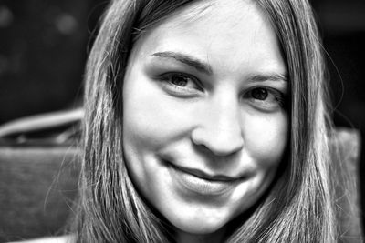 Close-up portrait of young woman