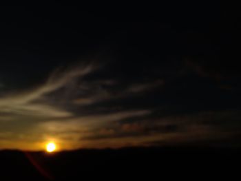 Low angle view of sky during sunset