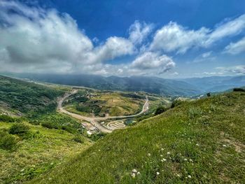 A beautiful view of heyran pass in ardabil, one of the most beautiful forest roads in iran