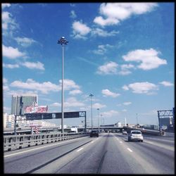 Road passing through landscape