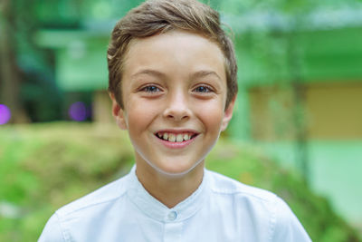 Portrait of smiling boy