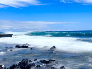 Scenic view of sea against sky