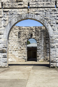 Inside an old stone prison from 1877 australia