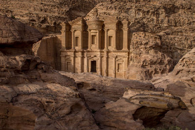 Low angle view of old ruins