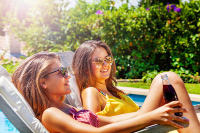 Young woman using mobile phone