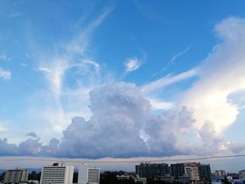 Panoramic view of buildings against sky