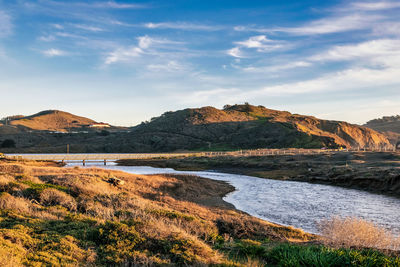 Rodeo lagoon at sunset