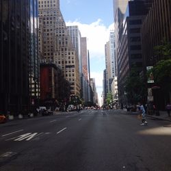 City street against sky