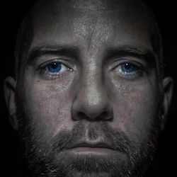 Close-up portrait of man