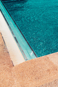 High angle view of swimming pool