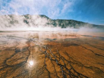Scenic view of landscape against sky