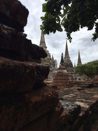 View of temple against sky