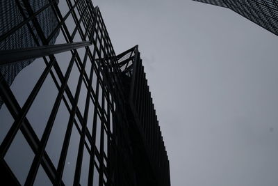 Low angle view of modern building against sky