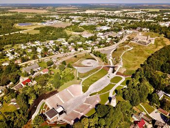 Birdeye view of rakvere amusement center estonia