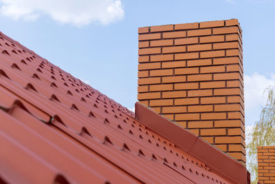 Low angle view of building against sky