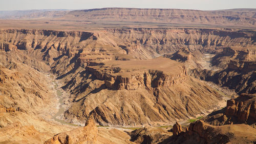 Scenic view of desert landscape