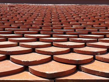 Full frame shot of roof tiles