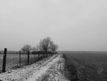 Road passing through landscape