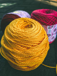 Close-up of multi colored hat