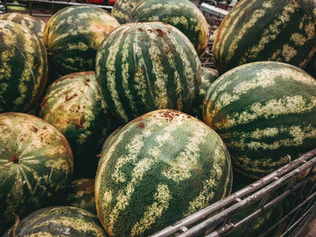 Full frame shot of fruits for sale at market