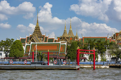 View of temple against sky