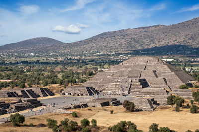 Pyramid of the moon. teotihuacan, mexico
