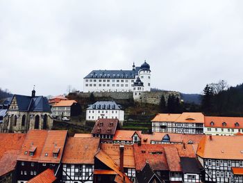 View of townscape against sky