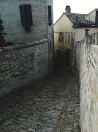 Alley amidst buildings in city