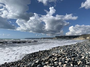 Scenic view of sea against sky