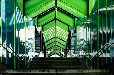 Low angle view of staircase in modern building