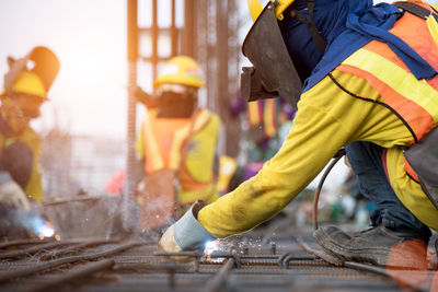 Man working at construction site