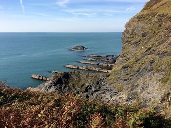 Scenic view of sea against sky