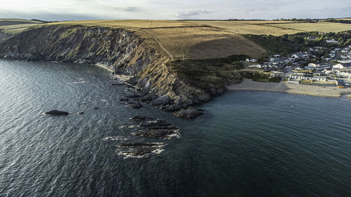 Bigbury on sea from above