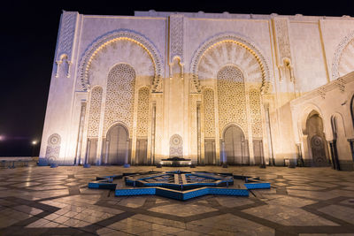 Panoramic view of temple on building