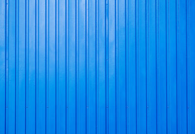 Full frame shot of blue corrugated