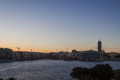 River at sunset