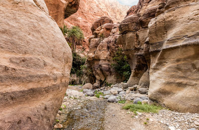 View of rock formations
