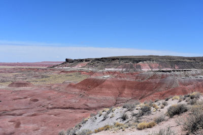 Gorgeous view of painted desert canyon landscape in scenic arizona.