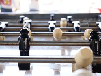 Close-up of piano keys