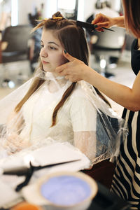 Young woman looking at camera