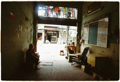 Man sitting in chair