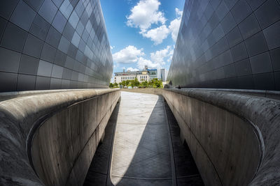 Dongdaemun design plaza taken with fisheye lens. a famous iconic landmark deisgned by zaha hadid. 