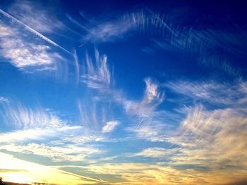 Low angle view of clouds in sky