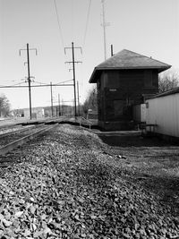 Surface level of railroad tracks