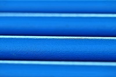 Full frame shot of blue metal