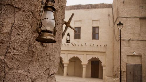 Low angle view of old building
