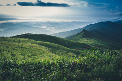 Scenic view of landscape against sky