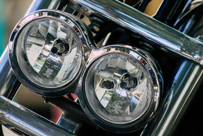 Close-up of vintage car