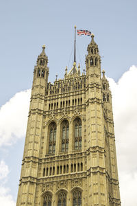 Low angle view of historic building against sky