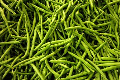 Full frame shot of green beans